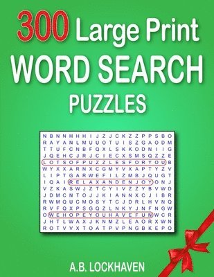 bokomslag 300 Large Print Word Search Puzzles