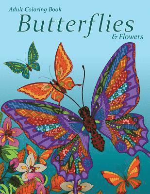 bokomslag Adult Coloring Book: Butterflies & Flowers