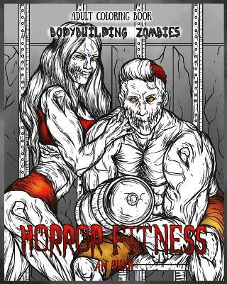 bokomslag Adult Coloring Book Horror Fitness