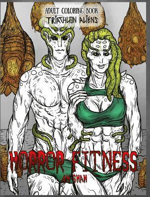 bokomslag Adult Coloring Book Horror Fitness