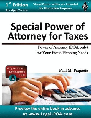 Paul Paquette - Special Power of Attorney for Taxes, Häftad