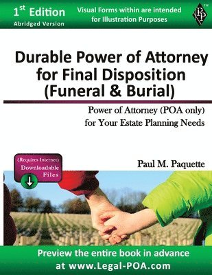 bokomslag Durable Power of Attorney for Final Disposition