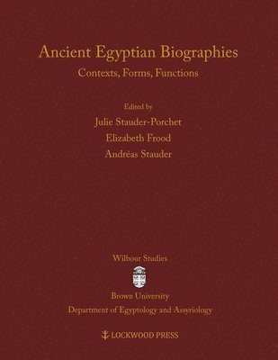 bokomslag Ancient Egyptian Biographies