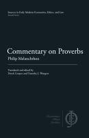 bokomslag Commentary on Proverbs