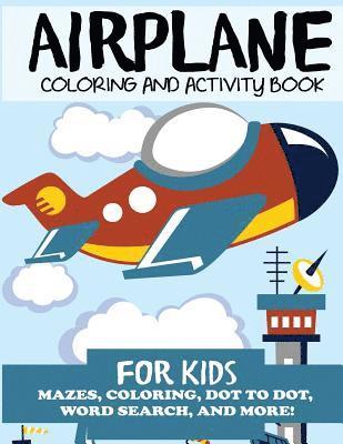 bokomslag Airplane Coloring and Activity Book for Kids