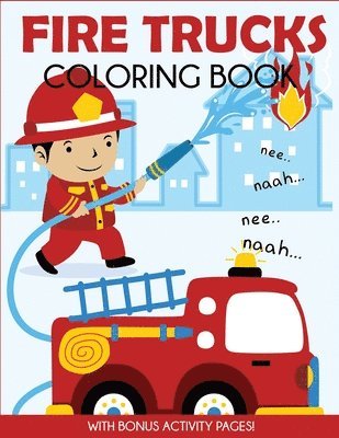 bokomslag Fire Trucks Coloring Book