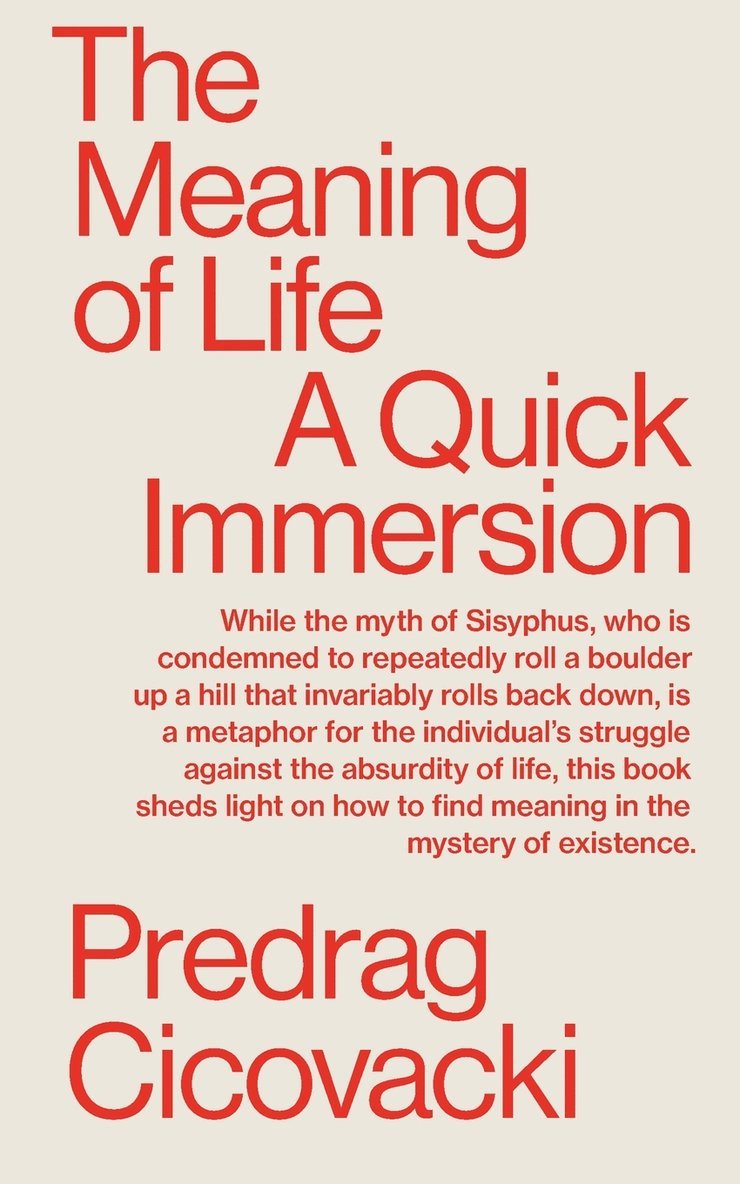 Predrag Cicovacki - Meaning of Life, Häftad