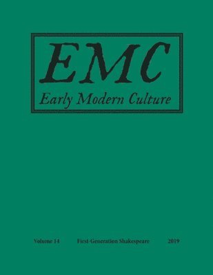 Will Stockton, Niamh O'Leary - Early Modern Culture:, Häftad