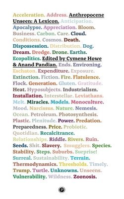 Cymene Howe, Anand Pandian - Anthropocene Unseen, Häftad