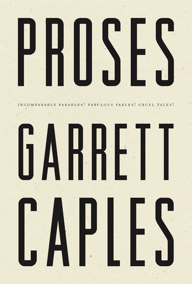 Garrett Caples - Proses, Häftad