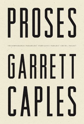 Garrett Caples - Proses, Häftad