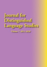 bokomslag Journal for Distinguished Language Studies, Vol. 7, 2011-2020