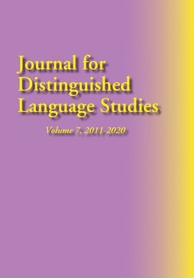 bokomslag Journal for Distinguished Language Studies, Vol. 7, 2011-2020