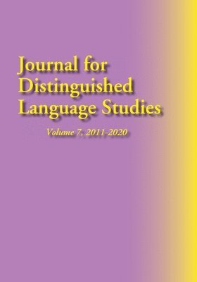 Journal for Distinguished Language Studies, Vol. 7, 2011-2020