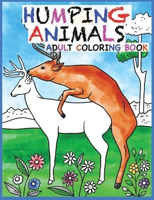 bokomslag Humping Animals Adult Coloring Book Design