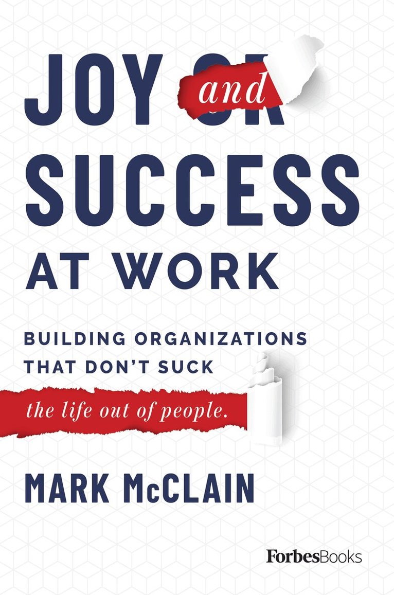 Mark McClain - Joy and Success At Work, Inbunden
