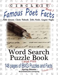 bokomslag Circle It, Famous Poet Facts, Book 2, Word Search, Puzzle Book