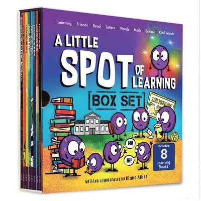 Diane Alber - A Little Spot of Learning 8 Book Box Set (Books 33-40: Kind Words, Friendship, Learning with Emotions, Goes to School, Letters, Words, Reading, Math), Häftad