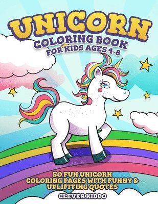 bokomslag Unicorn Coloring Book for Kids Ages 4-8