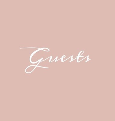 bokomslag Guests Hardcover Guest Book