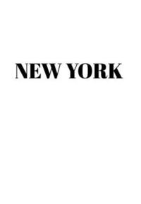 bokomslag New York Hardcover White Decorative Book for Decorating Shelves, Coffee Tables, Home Decor, Stylish World Fashion Cities Design
