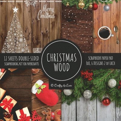 Christmas Wood Scrapbook Paper Pad 8x8 Scrapbooking Kit for Papercrafts, Cardmaking, Printmaking, DIY Crafts, Holiday Themed, Designs, Borders, Backgrounds, Patterns 1