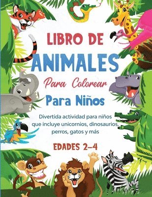 bokomslag Libro de animales para colorear para nios