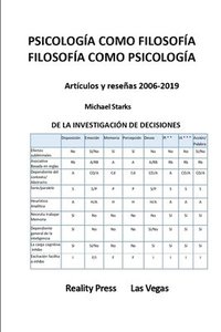 bokomslag PSICOLOGÍA COMO FILOSOFÍA FILOSOFÍA COMO PSICOLOGÍA -- Artículos y reseñas 2006-2019