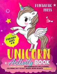 bokomslag Unicorn Activity Book for Kids Ages 4-8