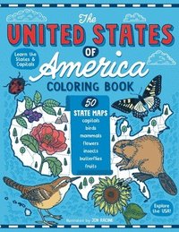 bokomslag The United States of America Coloring Book