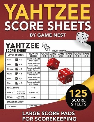 bokomslag Yahtzee Score Sheets