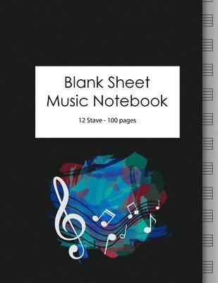 bokomslag Blank Sheet Music Notebook