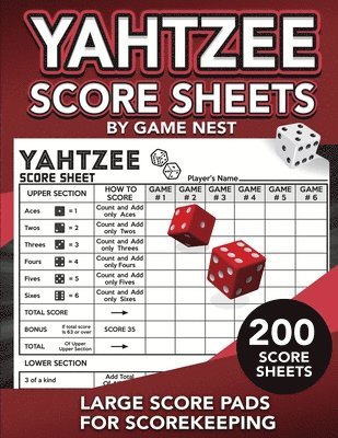 bokomslag Yahtzee Score Sheets