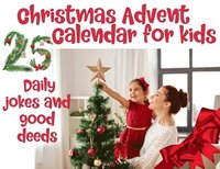 bokomslag Christmas advent calendar book for kids