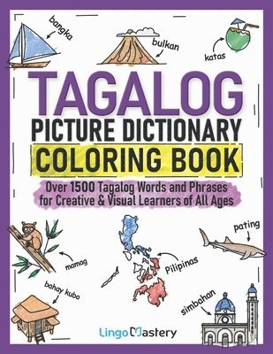 bokomslag Tagalog Picture Dictionary Coloring Book