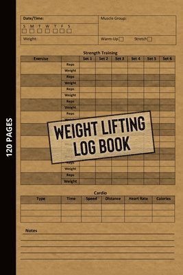 bokomslag Weight Lifting Log Book