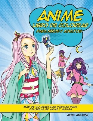 Anime libro de colorear para nios y adultos 1