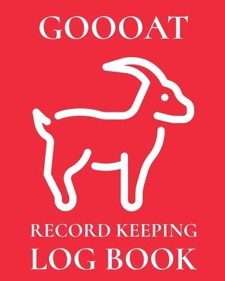 Goooat Record Keeping Log Book 1