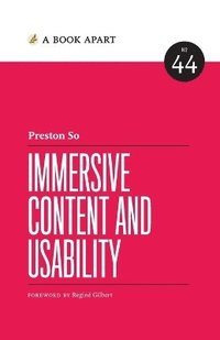 bokomslag Immersive Content and Usability