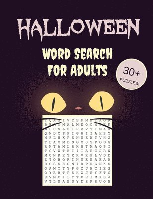 bokomslag Halloween Word Search For Adults