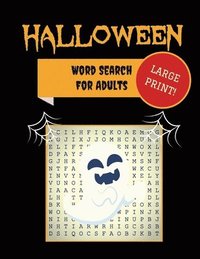bokomslag Large Print Halloween Word Search For Adults