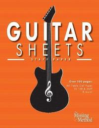 bokomslag Guitar Sheets Staff Paper