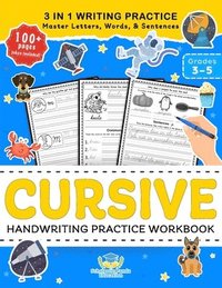 bokomslag Cursive Handwriting Practice Workbook for 3rd 4th 5th Graders