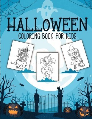 bokomslag Halloween Coloring Book For Kids