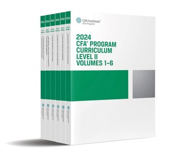 bokomslag 2024 CFA Program Curriculum Level II Box Set, Volumes 1 - 6