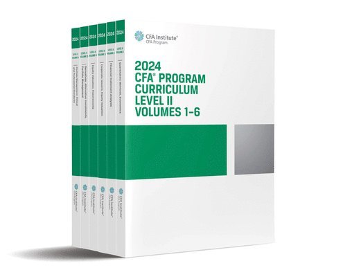 2024 CFA Program Curriculum Level II Box Set, Volumes 1 - 6 1