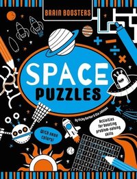 bokomslag Brain Boosters Space Puzzles (with Neon Colors) Learning Activity Book for Kids