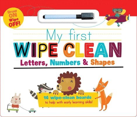 Little Genius Books - My First Wipe Clean: Letters, Numbers & Shapes, Inbunden