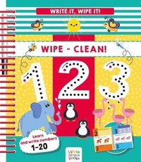 bokomslag Little Genius Books: Write It, Wipe It! Wipe-Clean 123