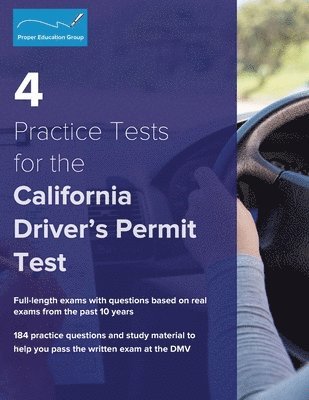 bokomslag 4 Practice Tests for the California Driver's Permit Test
